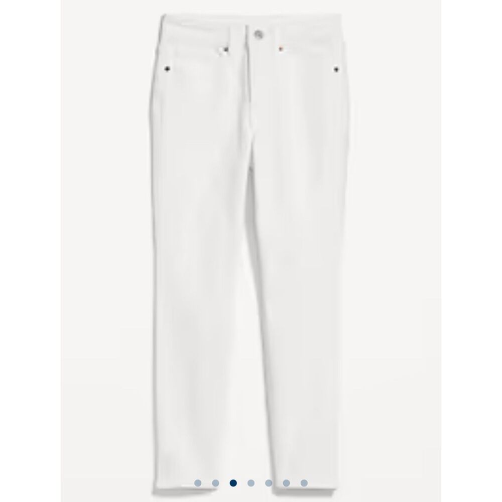 CALLIOPE Womens White Cotton Skinny Jeans Size M L30 in Regular Button.